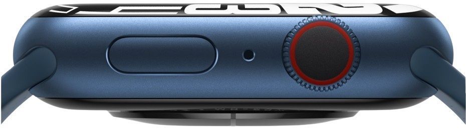 Apple Watch Series 7 - 32GB - GPS - 41mm - Blue - Aluminum - Midnight - Sport Band - Rubber - Good