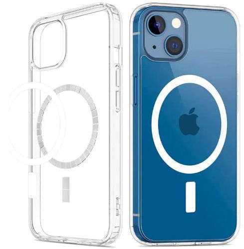 Sunnyway Tech 2 in 1 Combo Screen Protector and MagSafe Phone Case for iPhone 13 - Clear - Brand New
