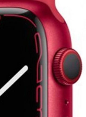 Apple Watch Series 7 - 32GB - GPS - 41mm - Red - Aluminum - Red - Sport Band - Rubber - Good