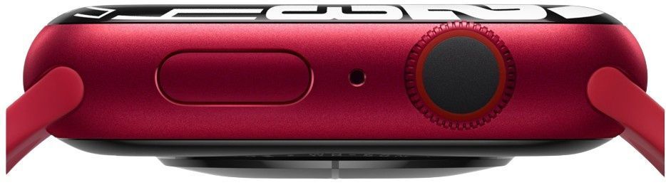 Apple Watch Series 7 - 32GB - GPS - 41mm - Red - Aluminum - Red - Sport Band - Rubber - Acceptable