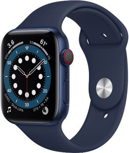 Apple  Watch Series 6 - 32GB - GPS - 40mm - Blue - Aluminum - Deep Navy - Sport Band - Rubber - Good