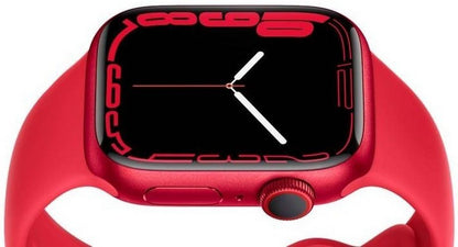 Apple  Watch Series 7 - 32GB - GPS - 41mm - Red - Aluminum - Red - Sport Band - Rubber - Good