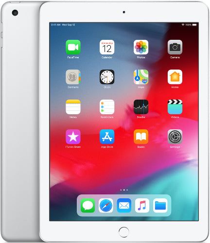 Apple iPad 9.7-inch (2018) 6th Gen - 32GB - Silver - Cellular + WiFi - 9.7 Inch - Good