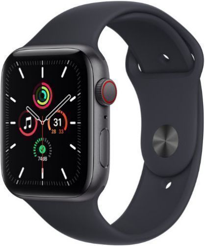 Apple  Watch SE 1st Gen (2020) - 32GB - GPS - 40mm - Space Grey - Aluminum - Black - Sport Band - Rubber - Acceptable