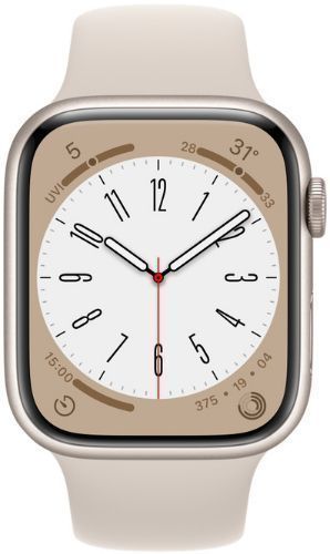 Apple Watch Series 8 / 32GB / Battery 80% / Starlight-Aluminum-Sport Band-Starlight