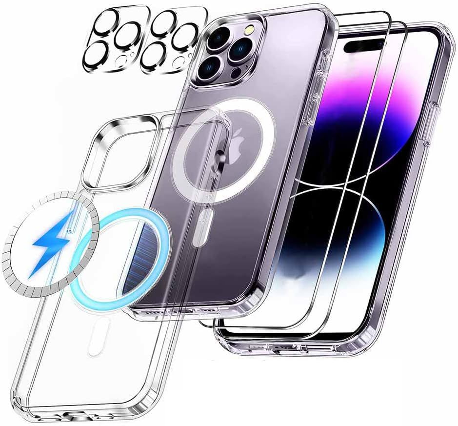 NZCLOUD Magsafe Phone Case 5 in 1 Combo for iPhone 13 Pro Max - Clear - Brand New